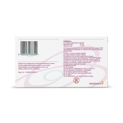 Fasenra ® 30 mg/mL Solución Inyectable Fasenra ® 30 mg/mL Solución Inyectable