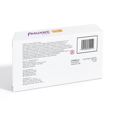 Faslodex ® 250 mg Solución Inyectable Rx3 Faslodex ® 250 mg Solución Inyectable Rx3