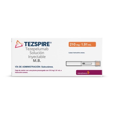 Tezspire 210 mg /1.91 mL Caja con una pluma precargada - RX3 Tezspire 210 mg /1.91 mL Caja con una pluma precargada - RX3
