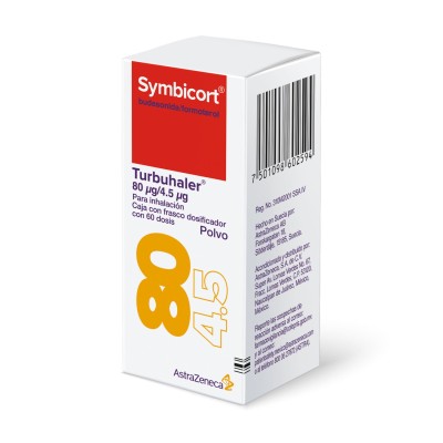 Symbicort® Turbuhaler® 80 mg/4.5 mg Dosificador con 60 Dosis Symbicort® Turbuhaler® 80 mg/4.5 mg Dosificador con 60 Dosis