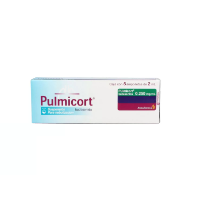 Pulmicort® 0.250 mg/mL Caja con 5 Ampolletas de 2 mL Pulmicort® 0.250 mg/mL Caja con 5 Ampolletas de 2 mL