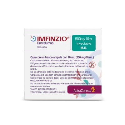 Imfinzio 500 mg/10 mL Solución Inyectable Imfinzio 500 mg/10 mL Solución Inyectable