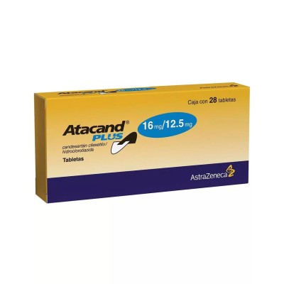 Atacand® PLUS 16 mg/12.5 mg Caja con 28 Tabletas Atacand® PLUS 16 mg/12.5 mg Caja con 28 Tabletas