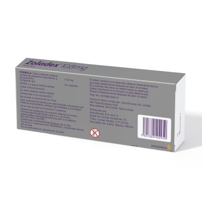 Zoladex® 10.8 mg Caja con un Implante en una Jeringa Zoladex® 10.8 mg Caja con un Implante en una Jeringa