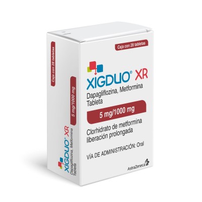 Xigduo ® XR 5 mg/1000 mg Caja con 28 Tabletas