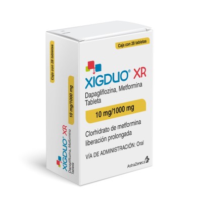 Xigduo ® XR 10 mg/1000 mg Caja con 28 Tabletas