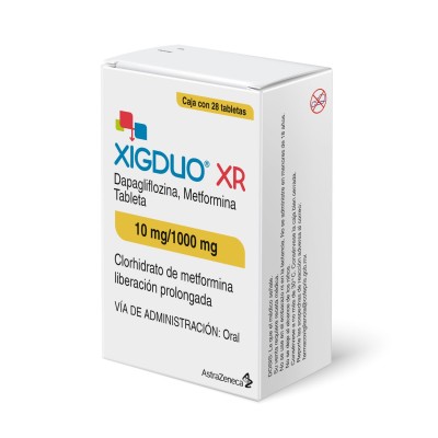 Xigduo ® XR 10 mg/1000 mg Caja con 28 Tabletas