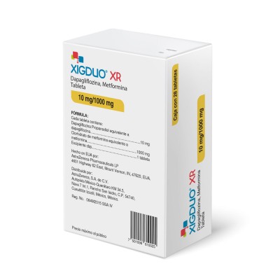 Xigduo ® XR 10 mg/1000 mg Caja con 28 Tabletas