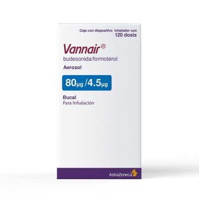 Vannair® 80 mg/4.5 mg Inhalador con 120 Dosis Vannair® 80 mg/4.5 mg Inhalador con 120 Dosis