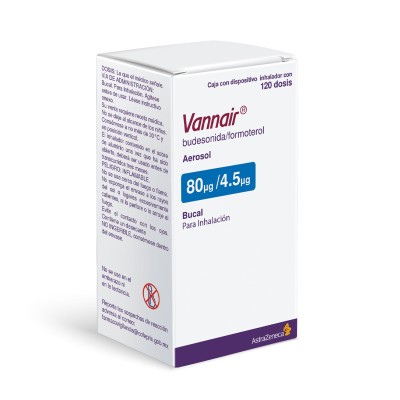Vannair® 80 mg/4.5 mg Inhalador con 120 Dosis Vannair® 80 mg/4.5 mg Inhalador con 120 Dosis