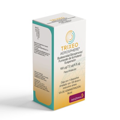 Trixeo Aerosphere ® 160 mg/7.2 mg/4.8 mg Dispositivo con 120 dosis Trixeo Aerosphere ® 160 mg/7.2 mg/4.8 mg Dispositivo con 120 dosis