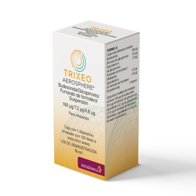 Trixeo Aerosphere ® 160 mg/7.2 mg/4.8 mg Dispositivo con 120 dosis Trixeo Aerosphere ® 160 mg/7.2 mg/4.8 mg Dispositivo con 120 dosis